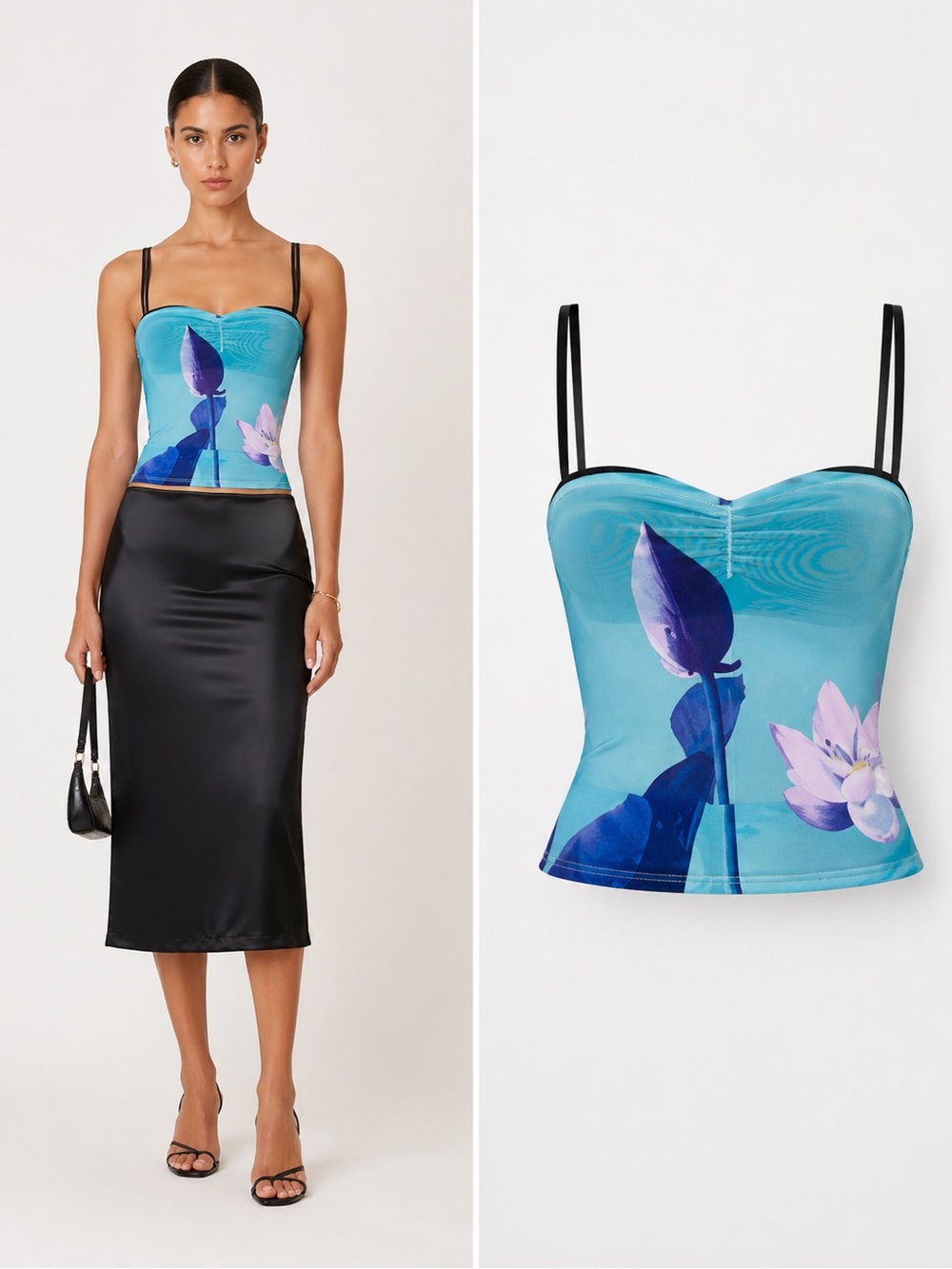 Miaou Enzo Top – Blue Lotus | Size XS | NWT